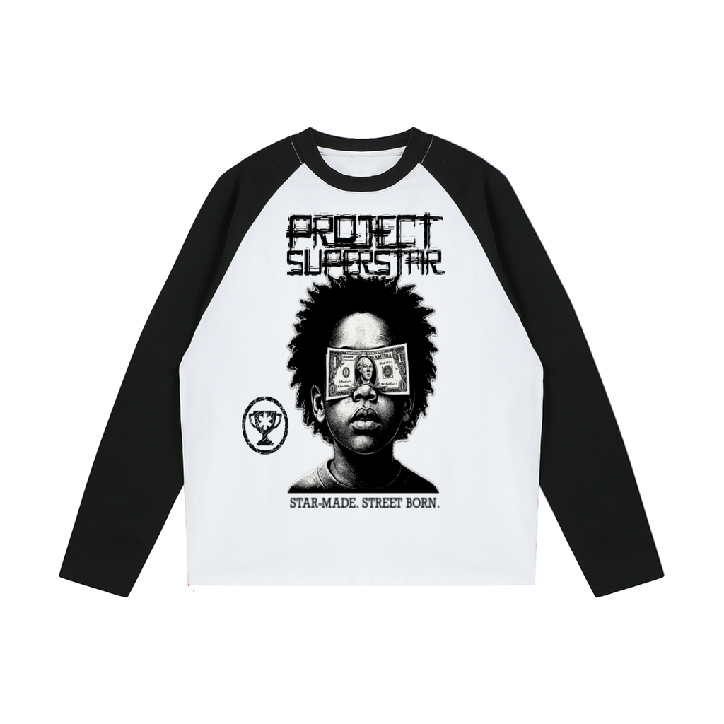 Color-Blocked Raglan Long-Sleeve T-Shirt