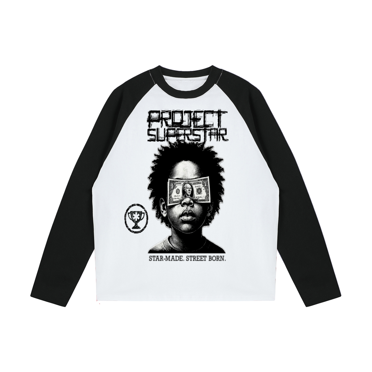 Color-Blocked Raglan Long-Sleeve T-Shirt