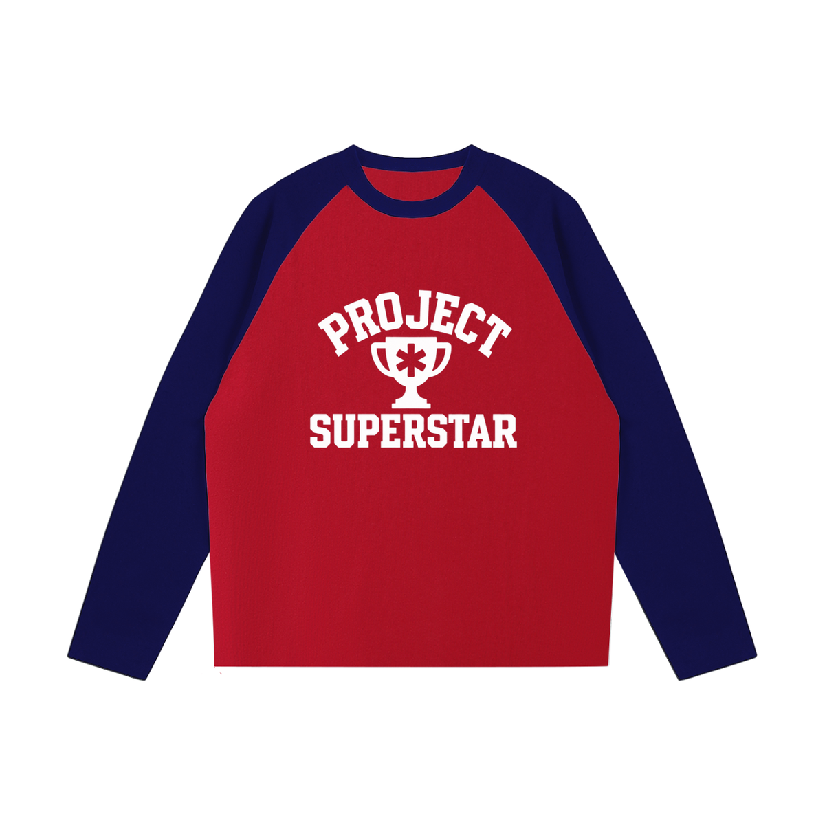 Color-Blocked Raglan Long-Sleeve T-Shirt
